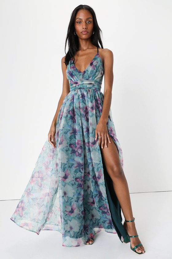 floral maxi dress for wedding